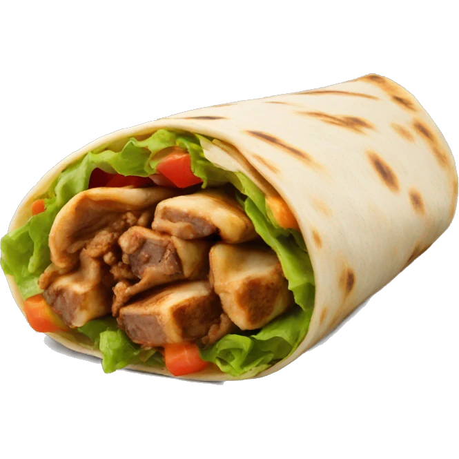 Shawarma wrap  emoji
