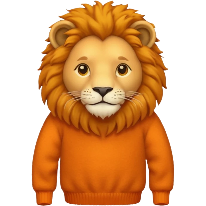 lion wearing jumper emoji