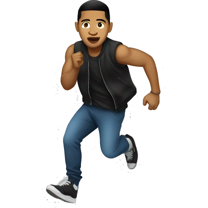 filipino-rapper running emoji