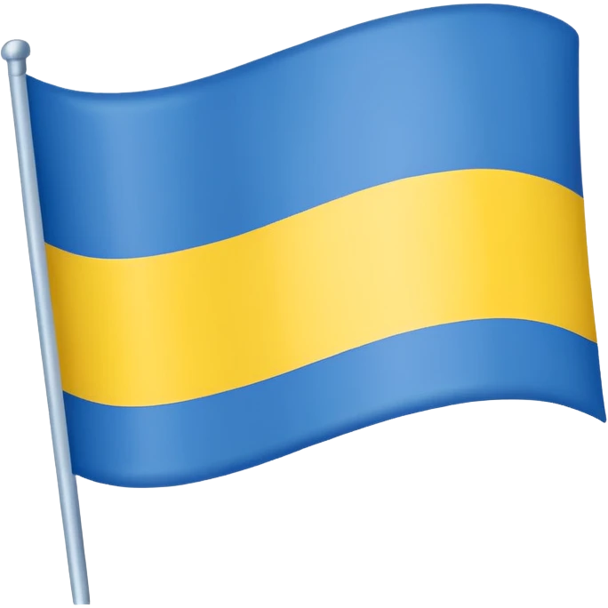 Uma bandeira de país tipo da Ucrânia mais em vez da cor azul vc coloca a cor preta onde fica o azul preto sem o azul emoji
