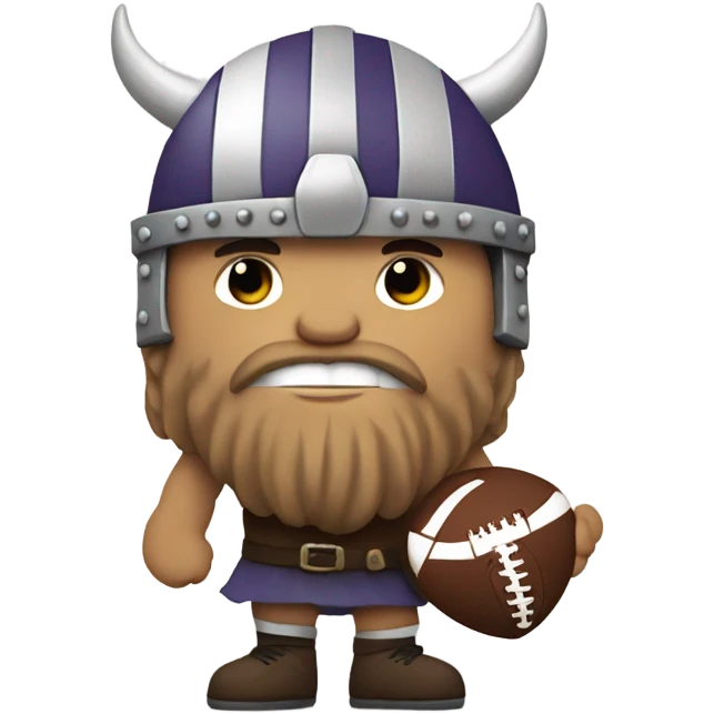 Viking with a football  emoji