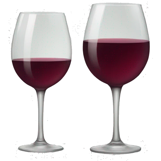 A glass of wine emoji