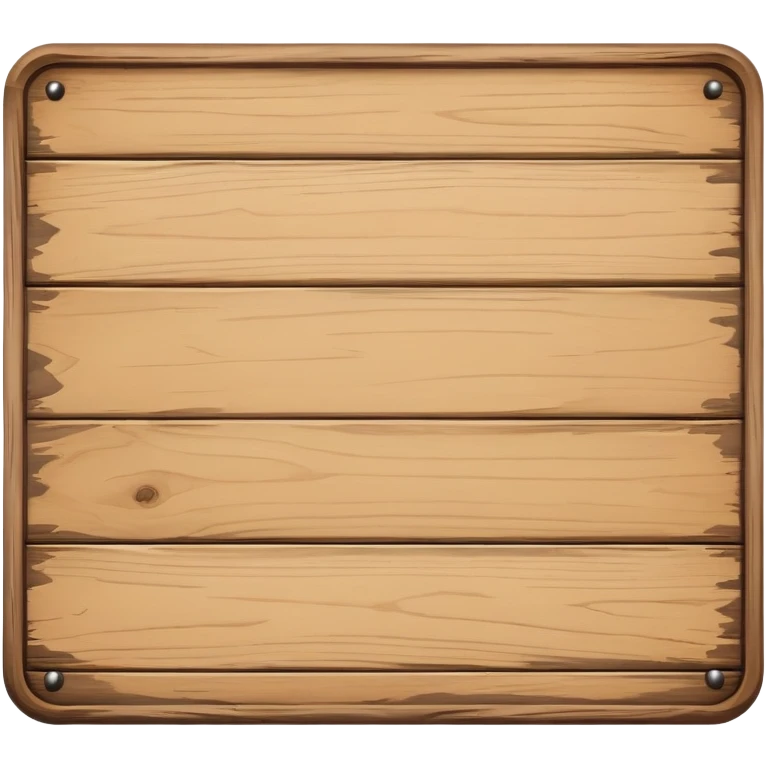 blank wooden sign emoji