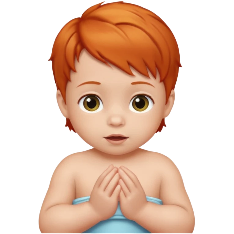 a baby with ginger hair emoji