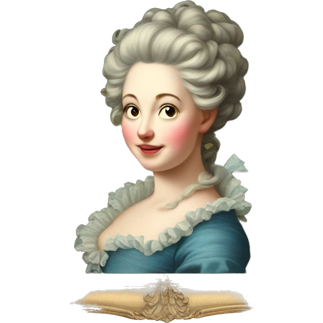 vintage rococo painting with frame  emoji