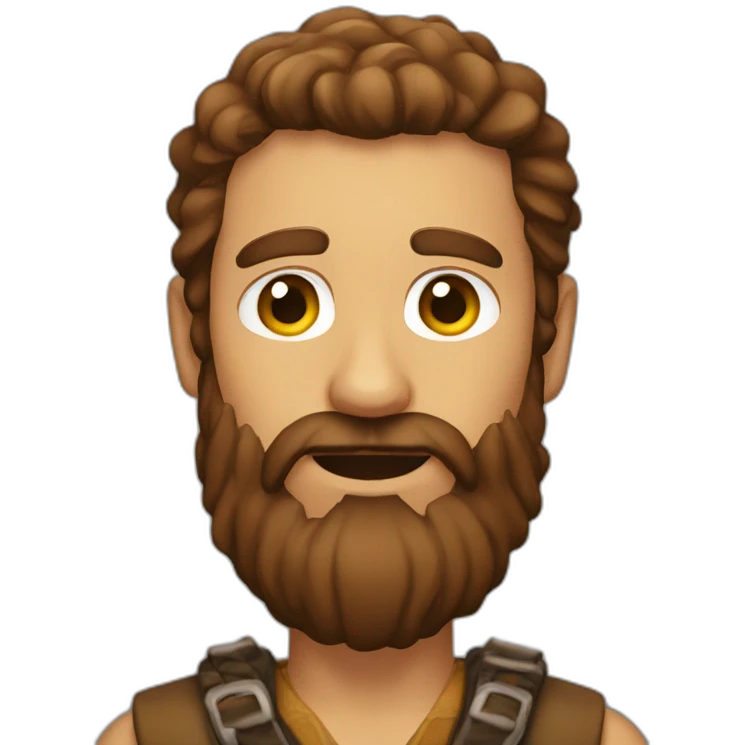 mountain man brown beard emoji