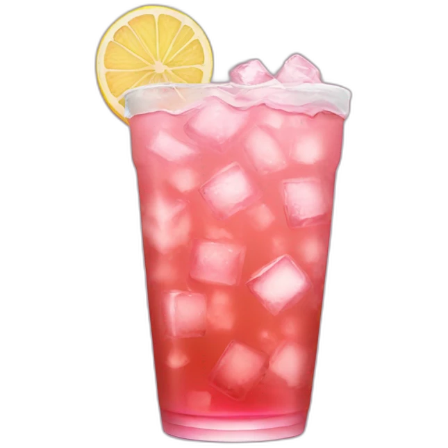 pink iced tea emoji