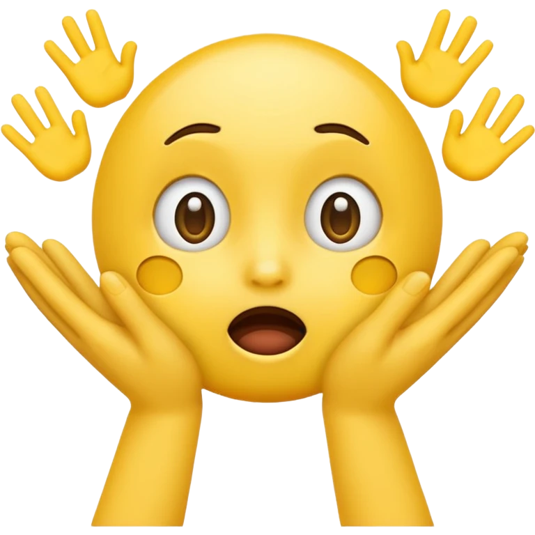 Basic yellow emoji think thank god emoji