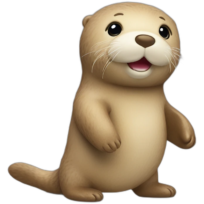 sea otter doll  emoji