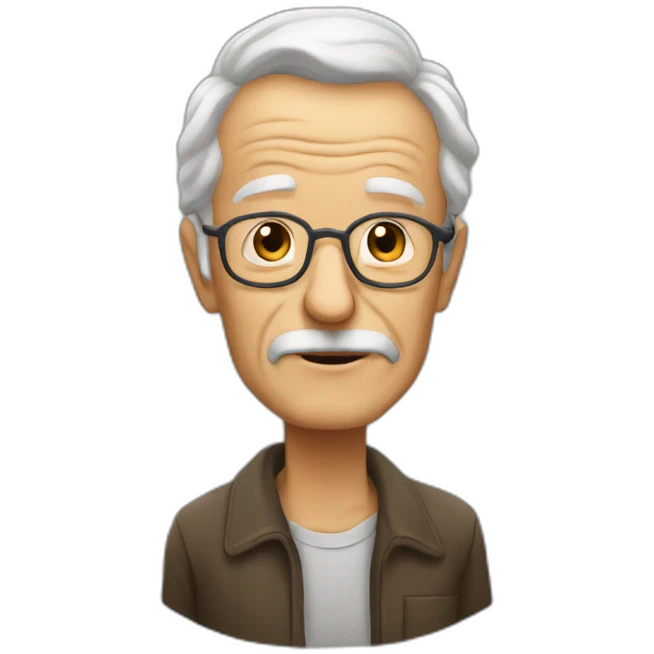 old man bold and us aerings emoji