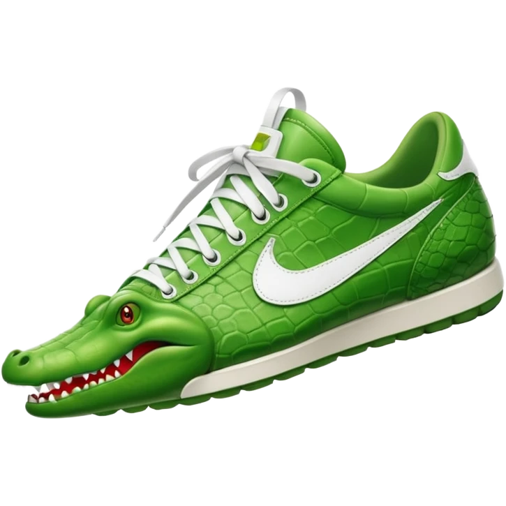 Cocodrilo con zapatillas Nike emoji