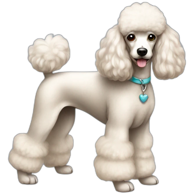 Dog Standart Poodle full-height emoji