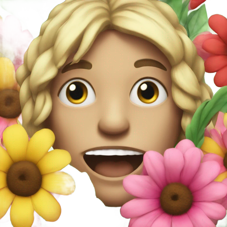 Big flowers bouget emoji