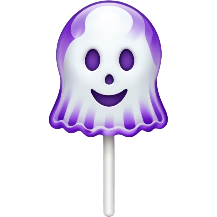 ghost lolipop purple and white emoji
