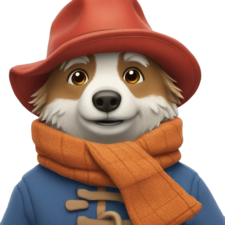 Paddington making a snowman emoji