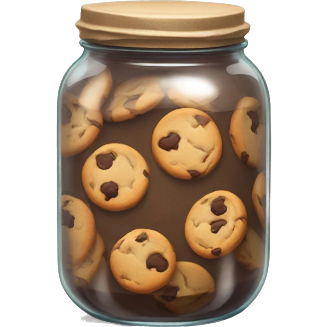 A jar full of cookie  emoji