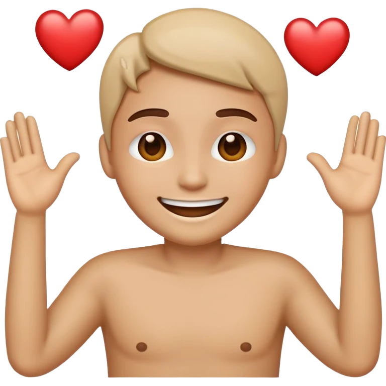Erstelle einen Emoji von mir selbst mit Herzen damit ich diesen meiner Freundin schicken kann  emoji