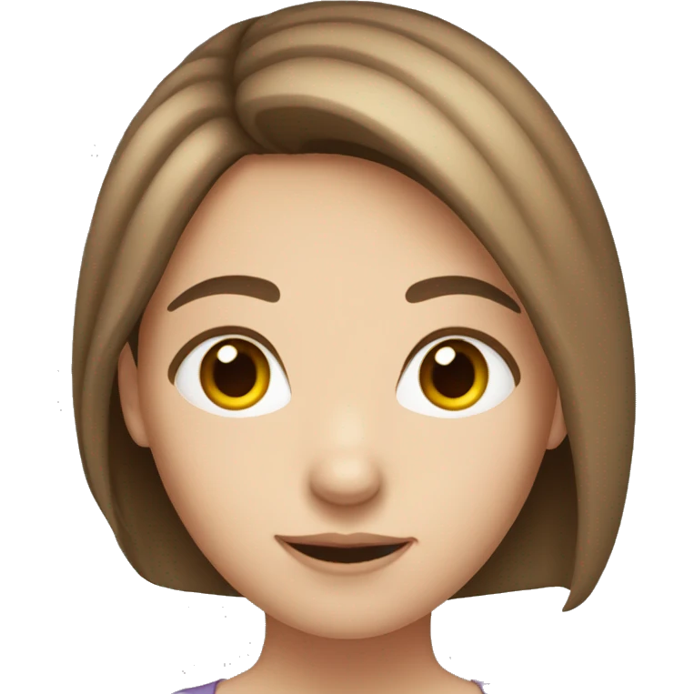 girl with fair skin and fair brown hair  emoji