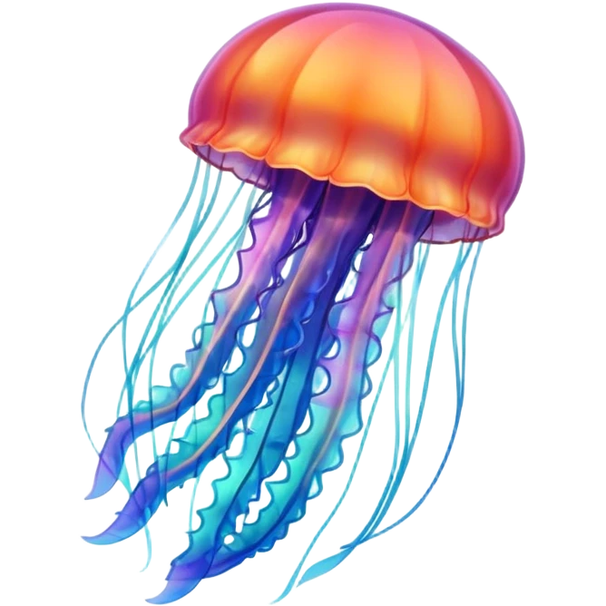 jellyfish with unique design and color but i want a simple one emoji