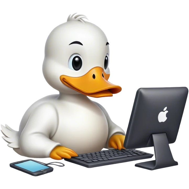 A duck coding websites emoji