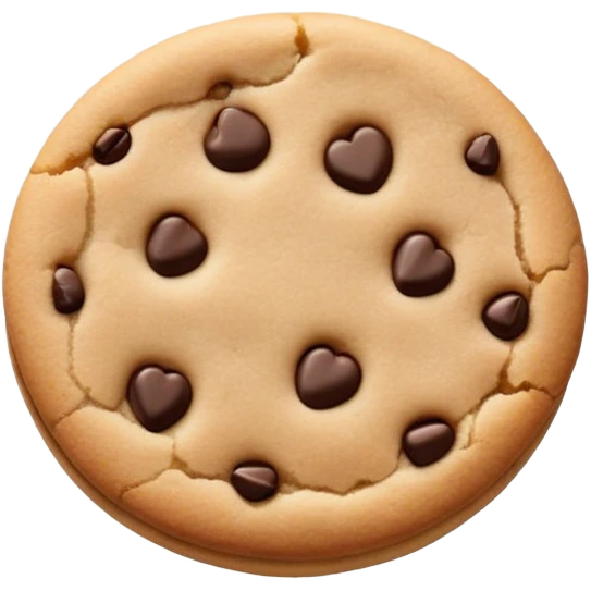 Plain tan Cookie emoji