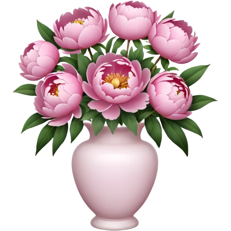 Create a peony flower buket emoji emoji