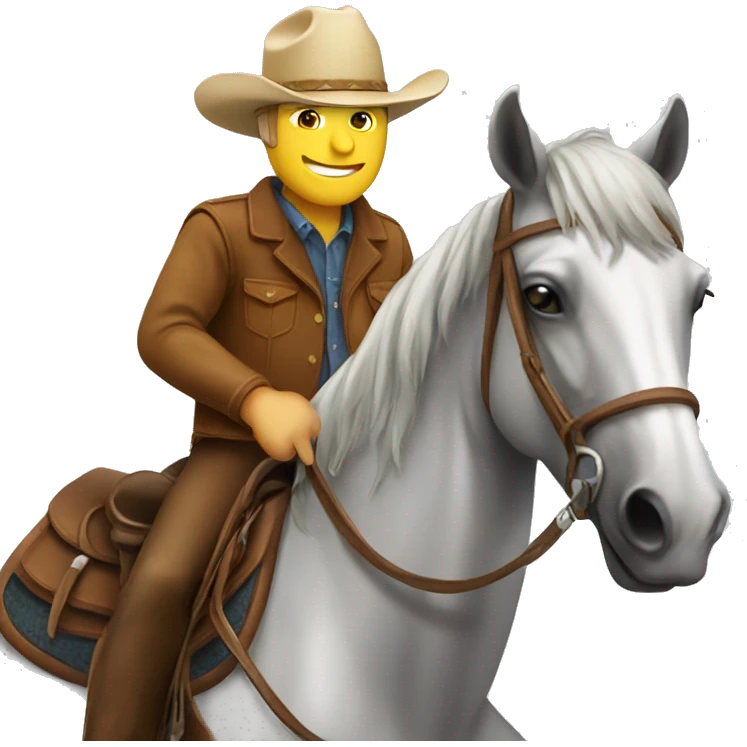 Horse Riding a Cowboy emoji