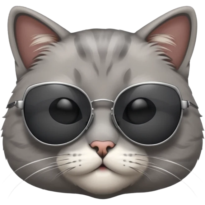 Cat wearing sunglasses emoji