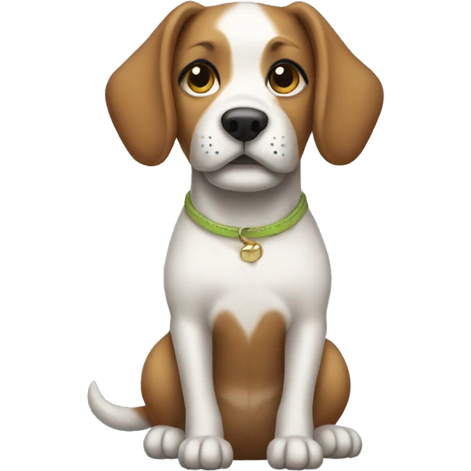 Dog wear skirt emoji