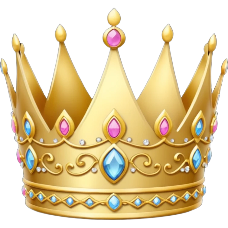 delicate princess crown emoji