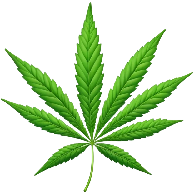 Marijuana leaf emoji style emoji