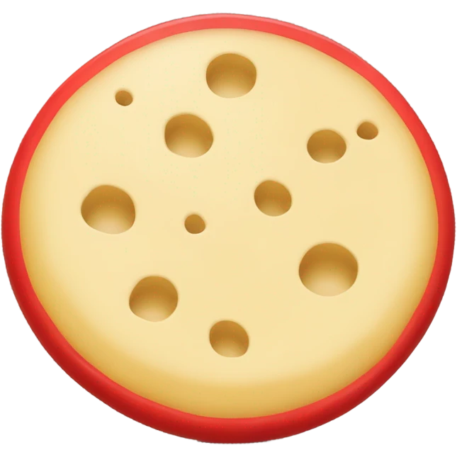 Full red cheese emoji