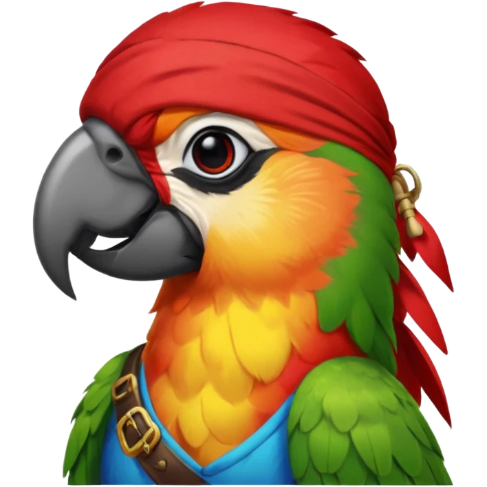 pirate and parrot emoji