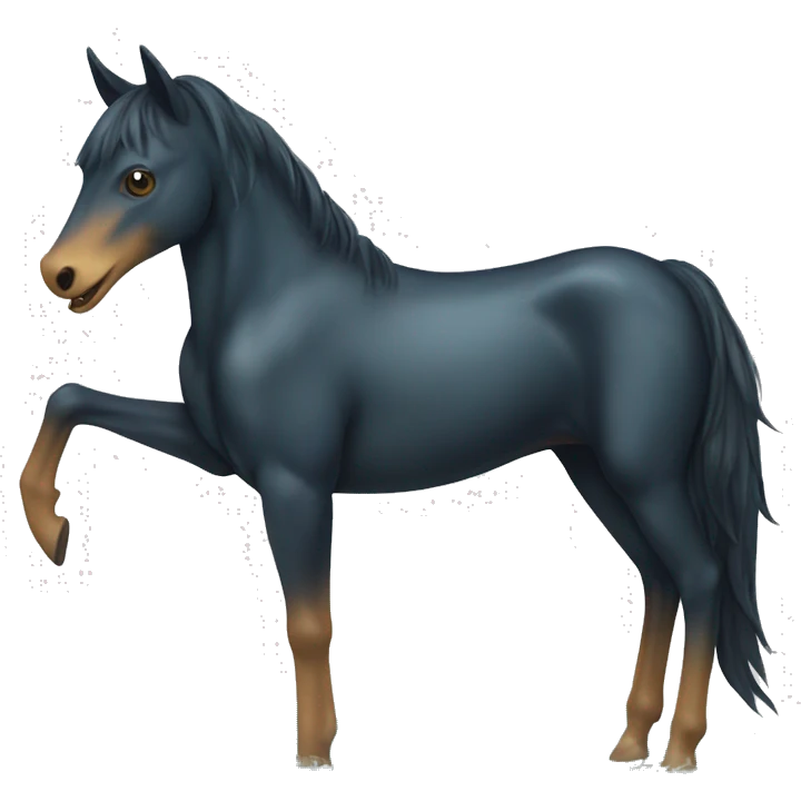 kelpie: Water-dwelling shape-shifting creatures that often appear as horses and lure unsuspecting victims into the water  emoji