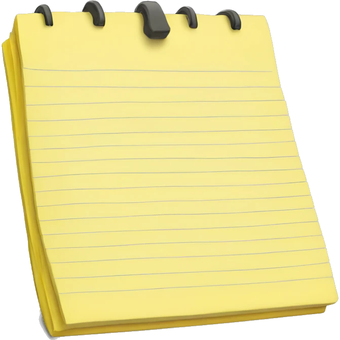yellow notepad emoji