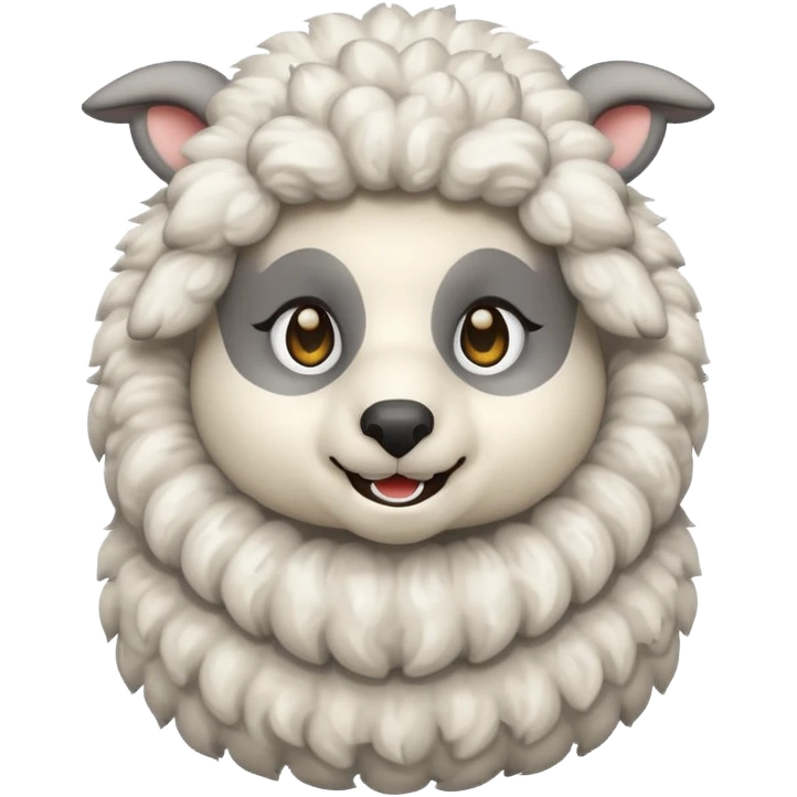 a sheep wearing a wolf costume emoji