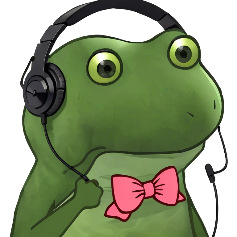 Headphones with a bow  emoji