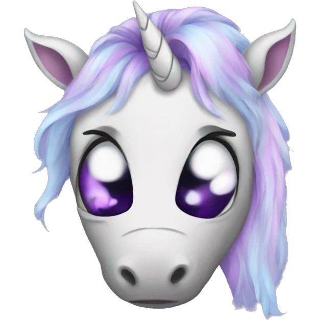 Sad unicorns  emoji
