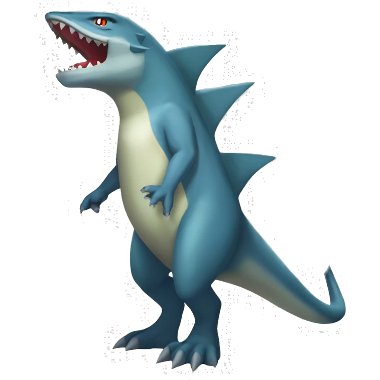 Sharpedo-Charmeleon-Gible-Larvitar-Fakémon Full Body emoji
