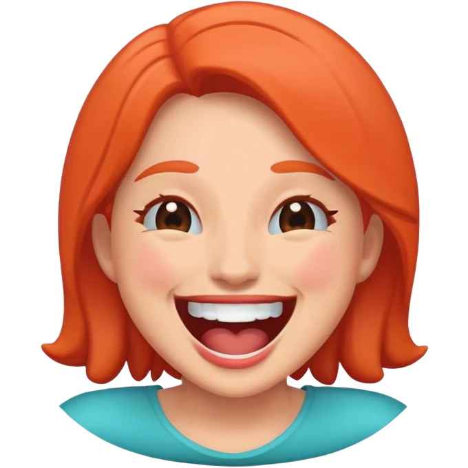 Woman laughing emoji
