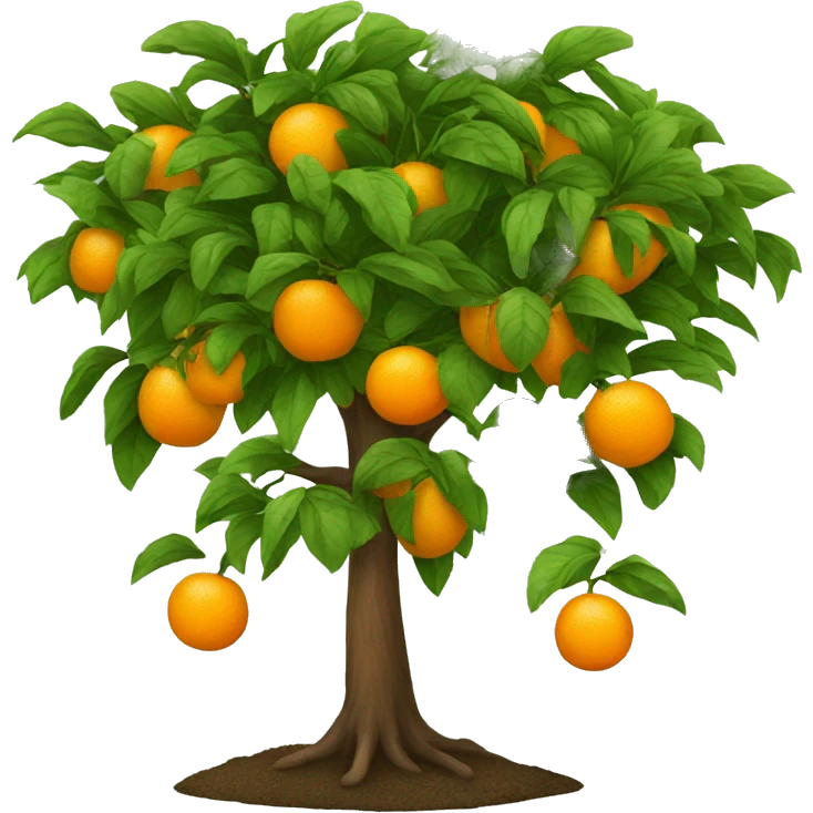 growing orange tree emoji
