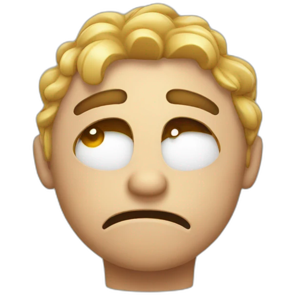 Stressed emoji with hot emoji