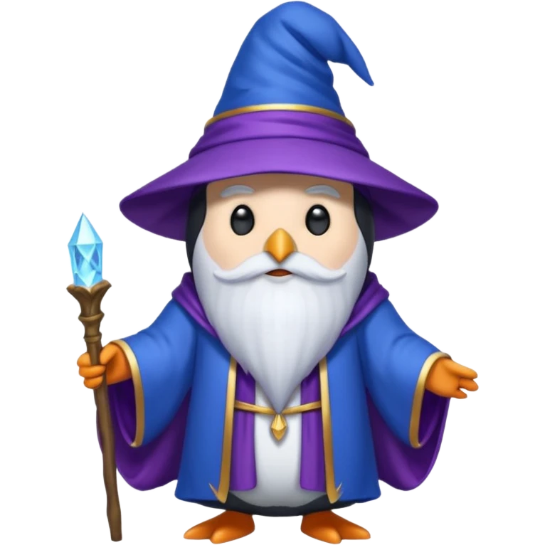 Penguin Wizard emoji
