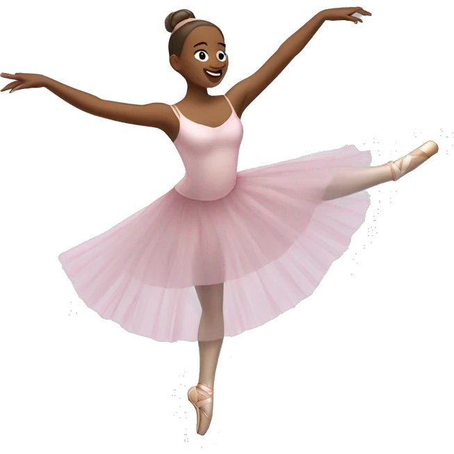 A ballerina dancing emoji