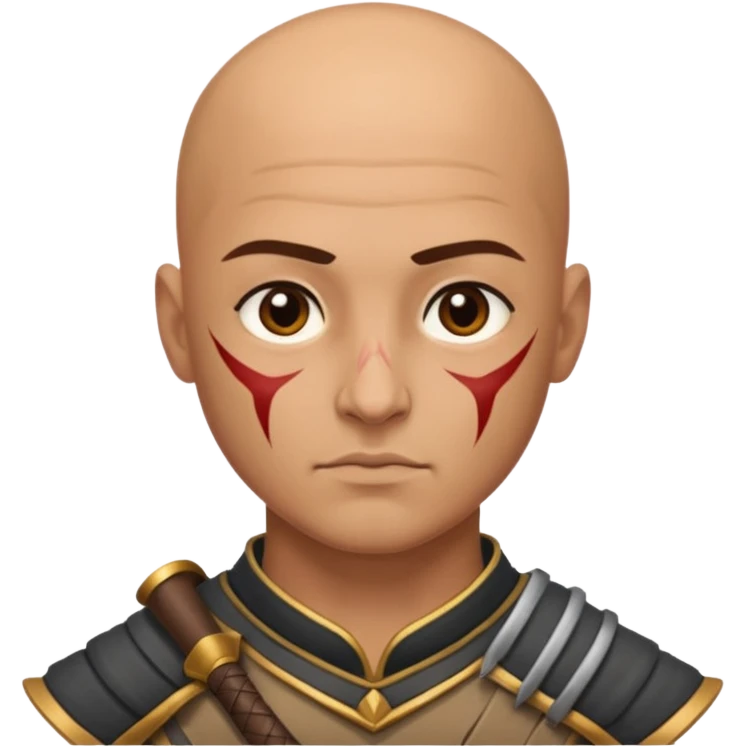warrior bald  emoji