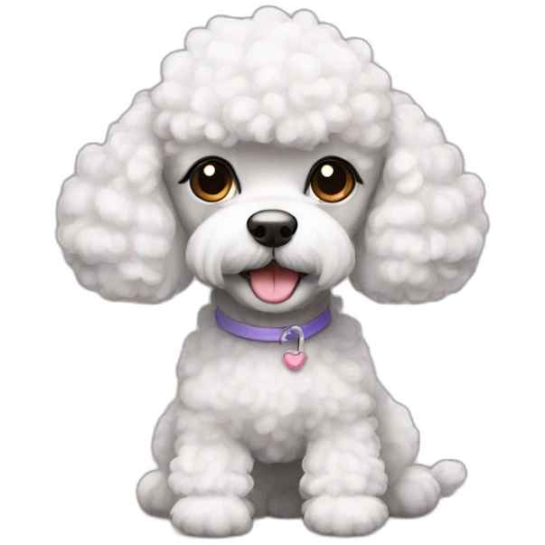 Cute little Poodle  emoji