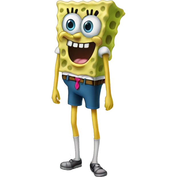 Spongebob with legs  emoji