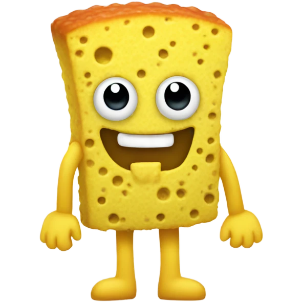 sponge with arms and legs emoji