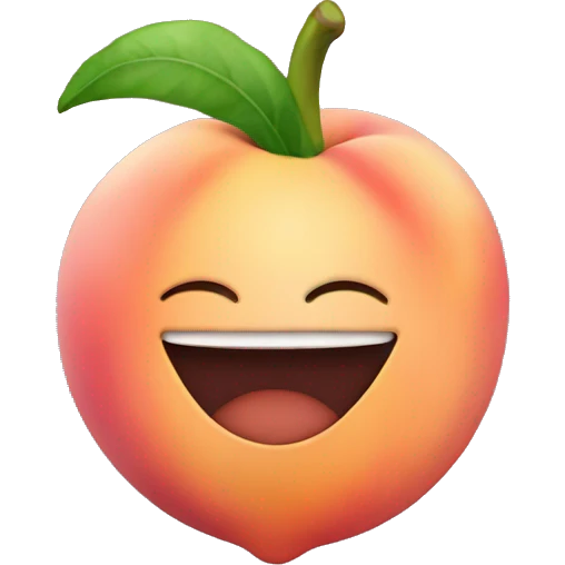peach on top of eggplant  emoji