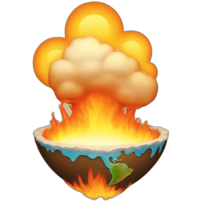 earth warming emoji